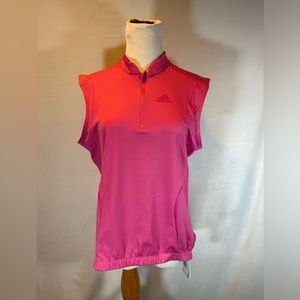 NWT! Adidas Preloved Fuchsia Women's Cycling Jersey - Size 1X (HR4451)